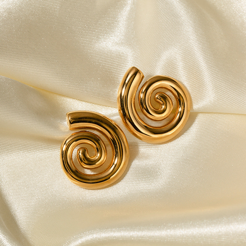 pendientes Caracola de oro