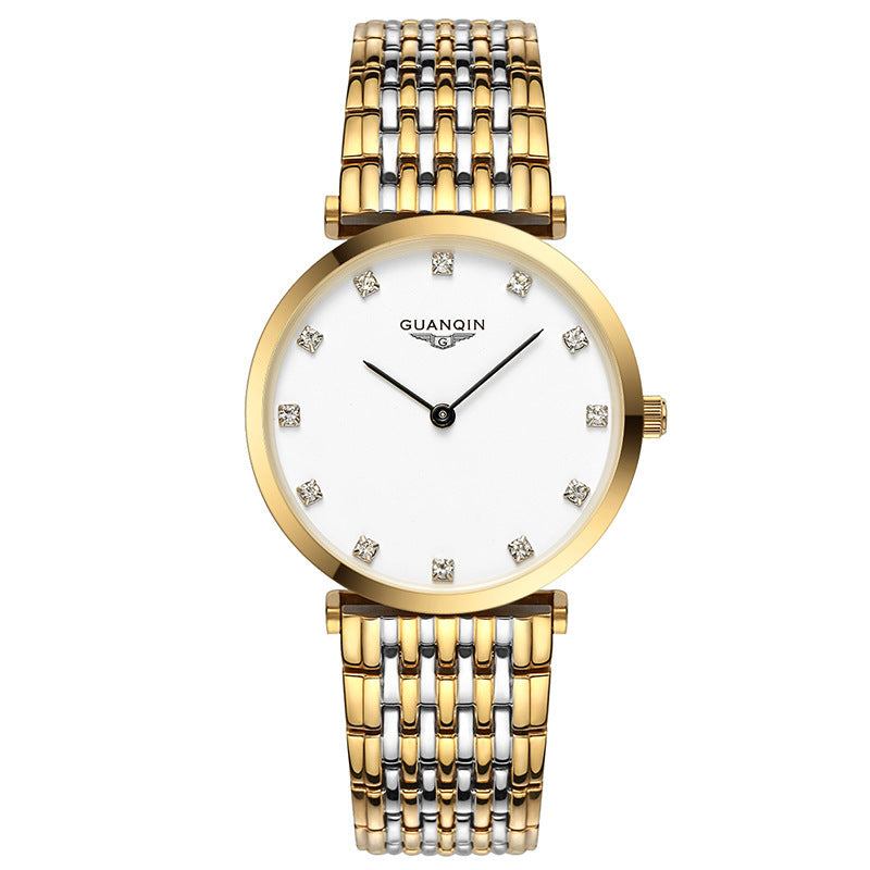 Reloj de cuarzo y oro para mujer