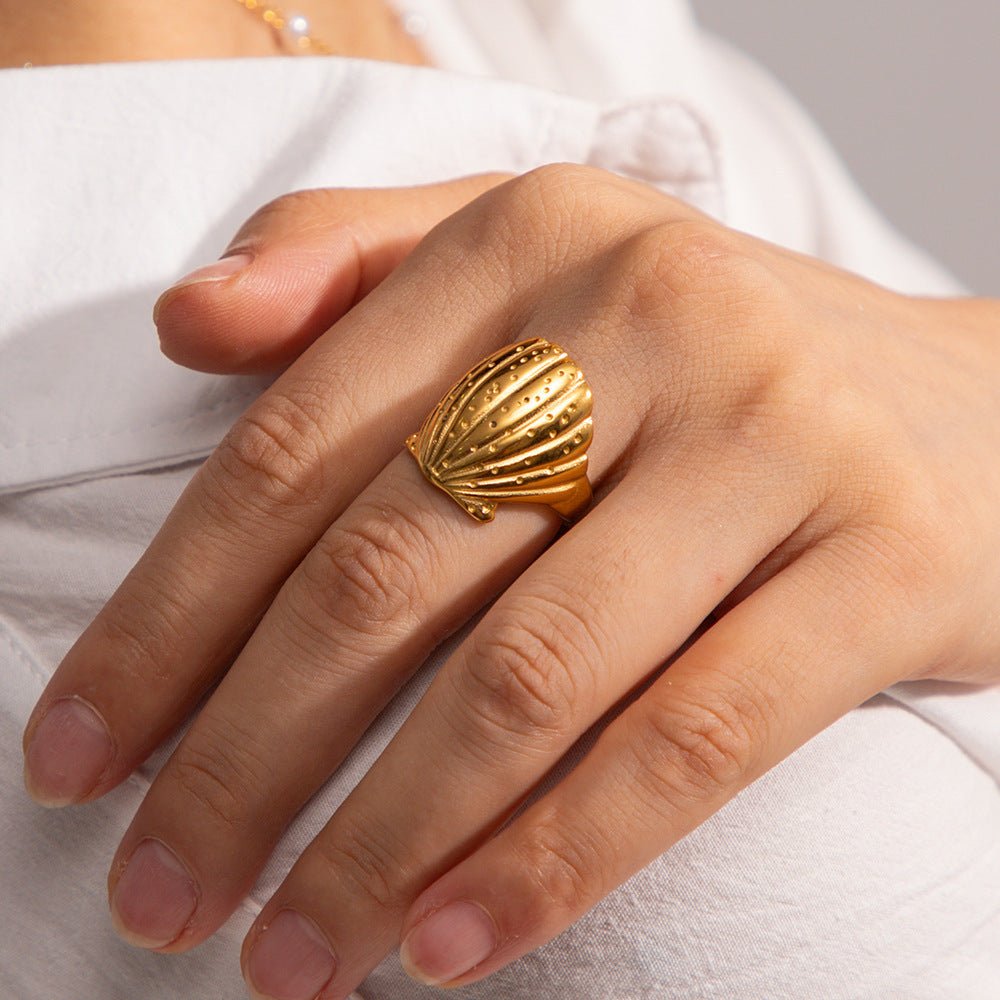 Anillo concha de mar