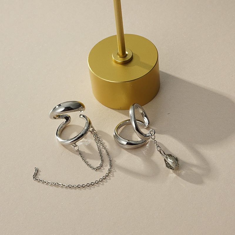 pendientes de plata largos