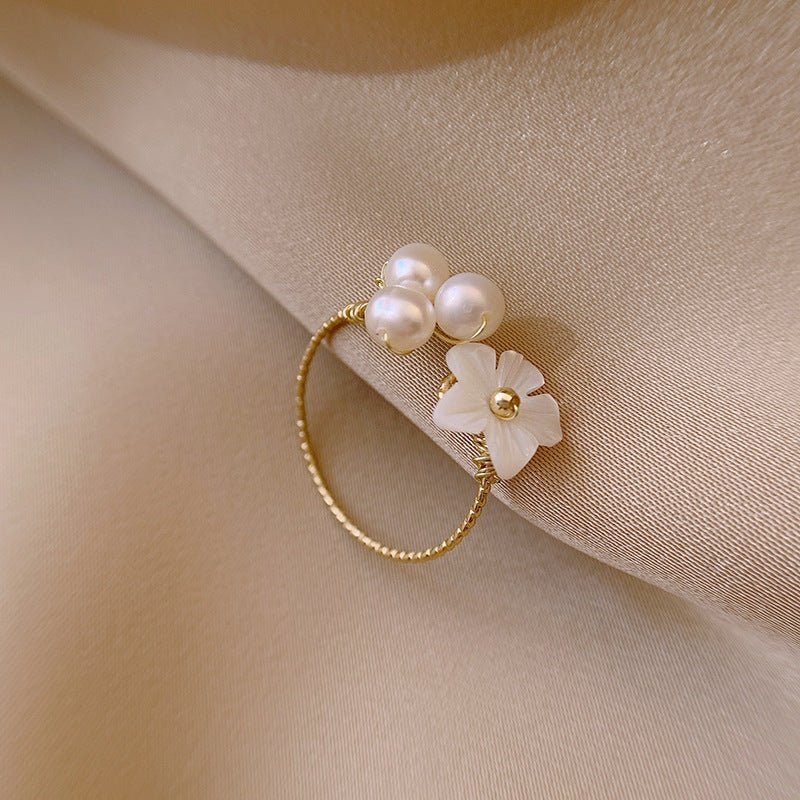 Anillo perla de mar