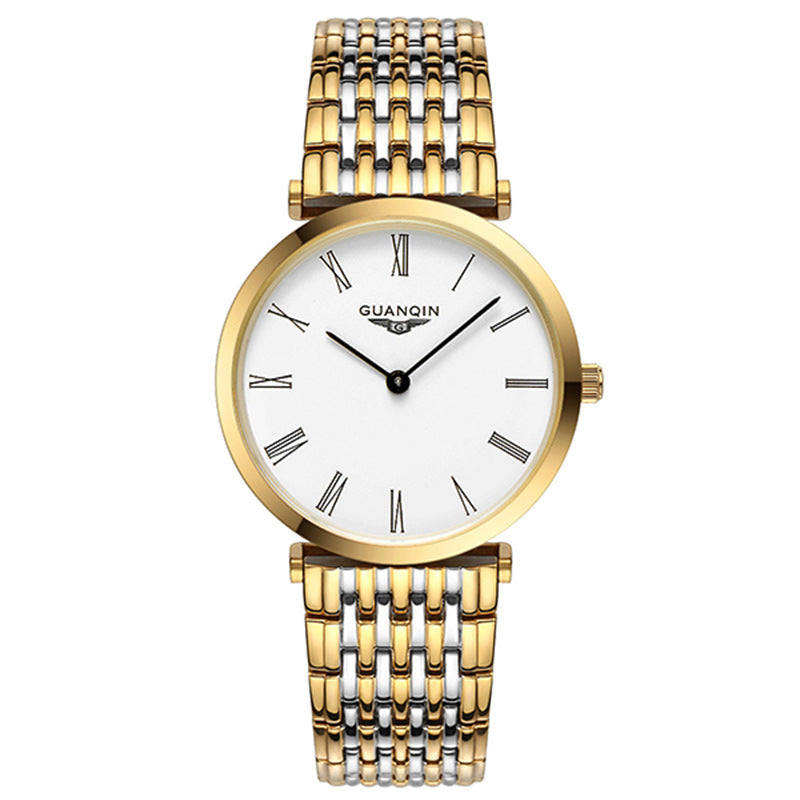 Reloj de cuarzo y oro para mujer