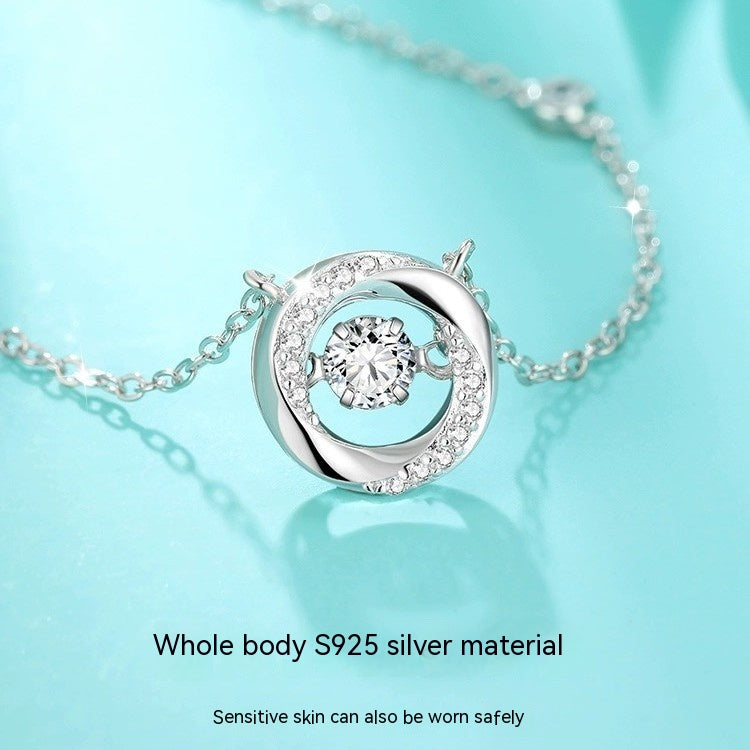 collar corazon de diamante