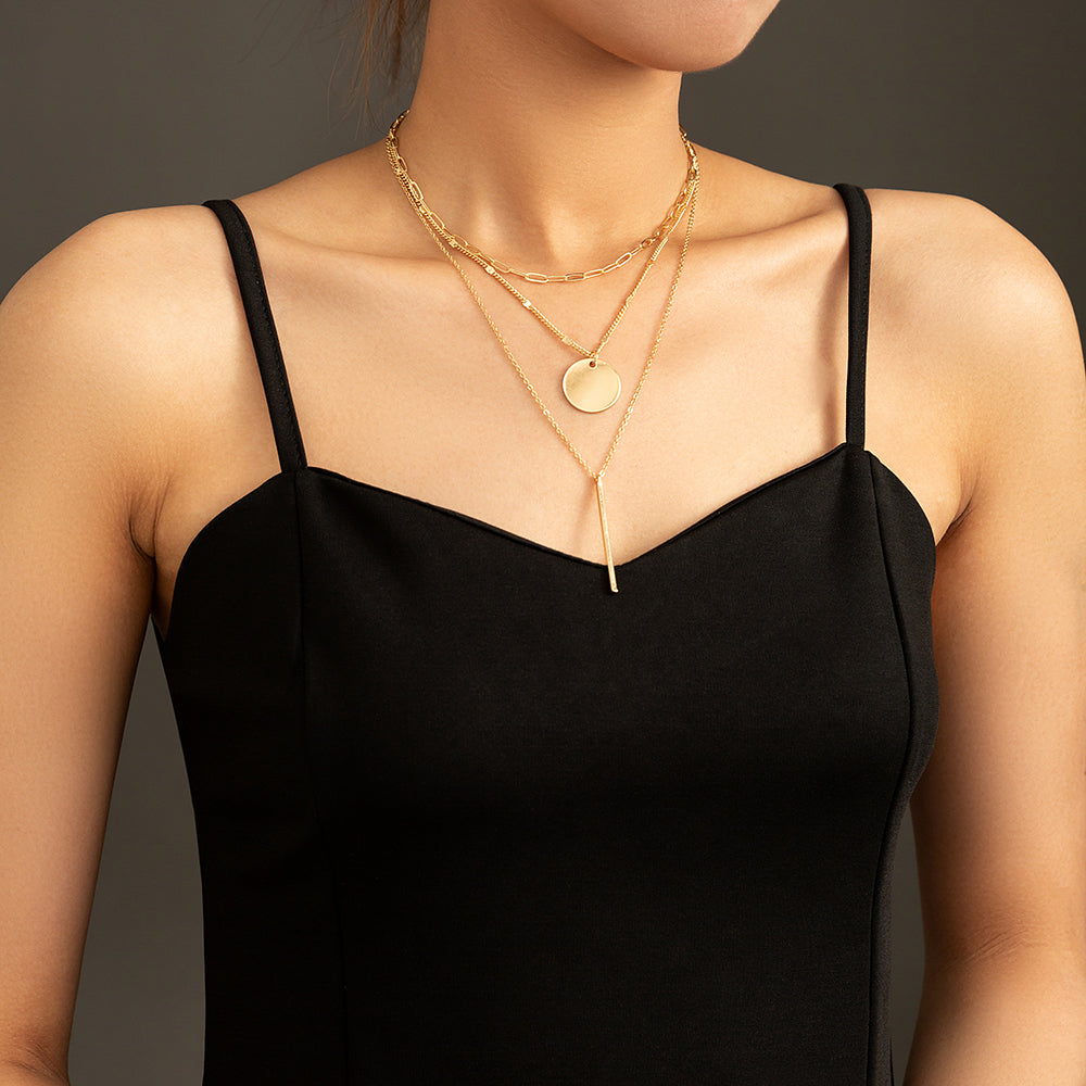 Collar oro 3 capas