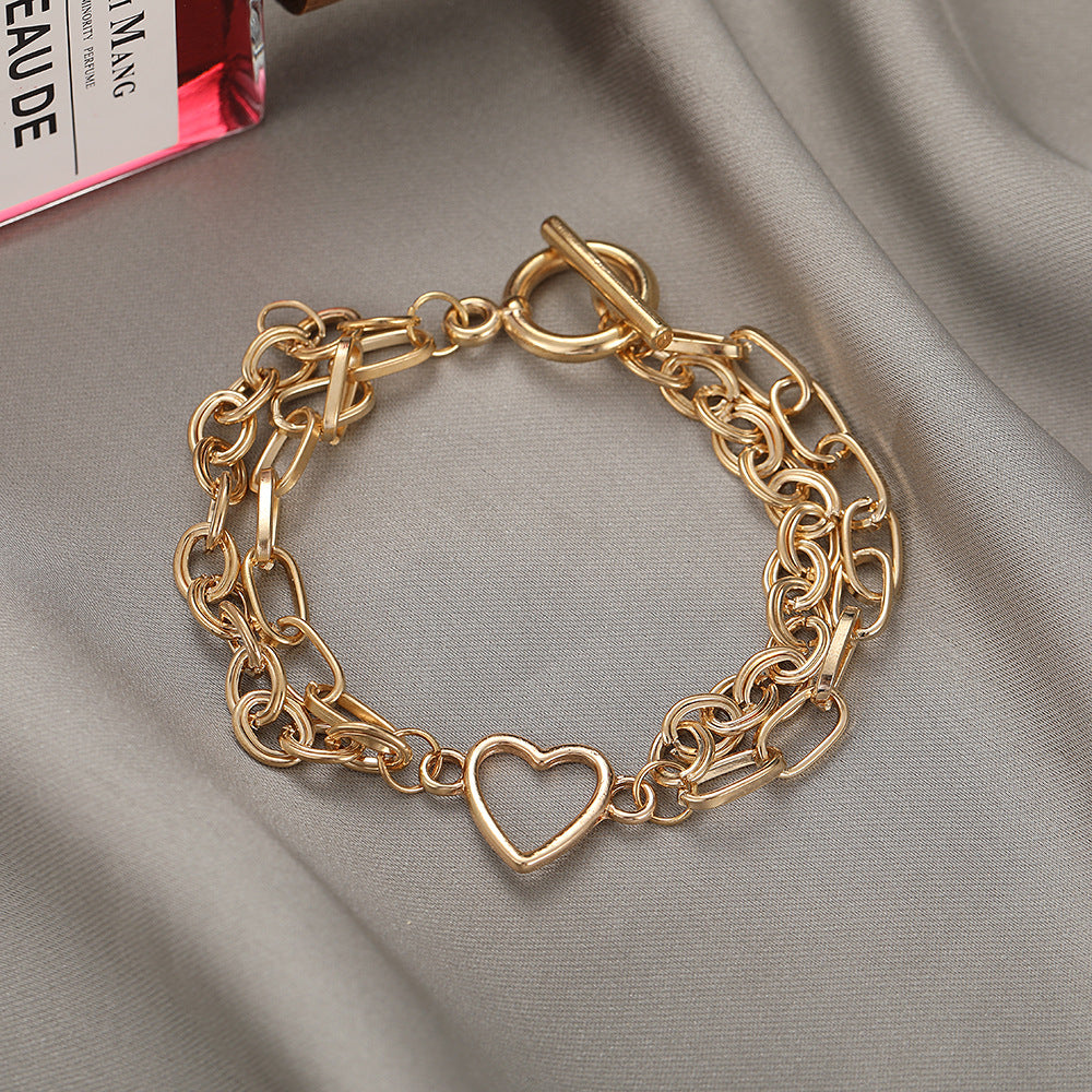Pulsera de doblede oro