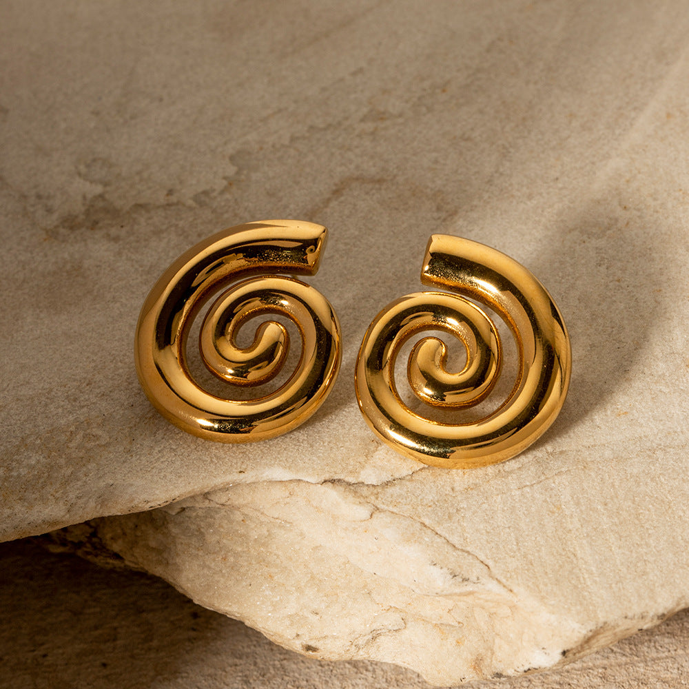 pendientes Caracola de oro