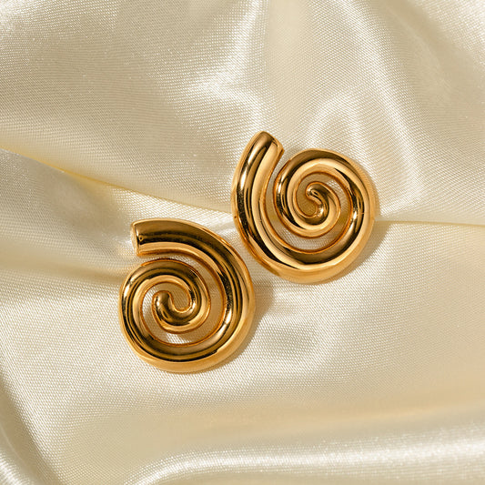 pendientes Caracola de oro