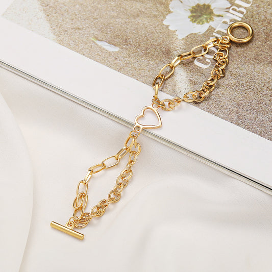 Pulsera de doblede oro