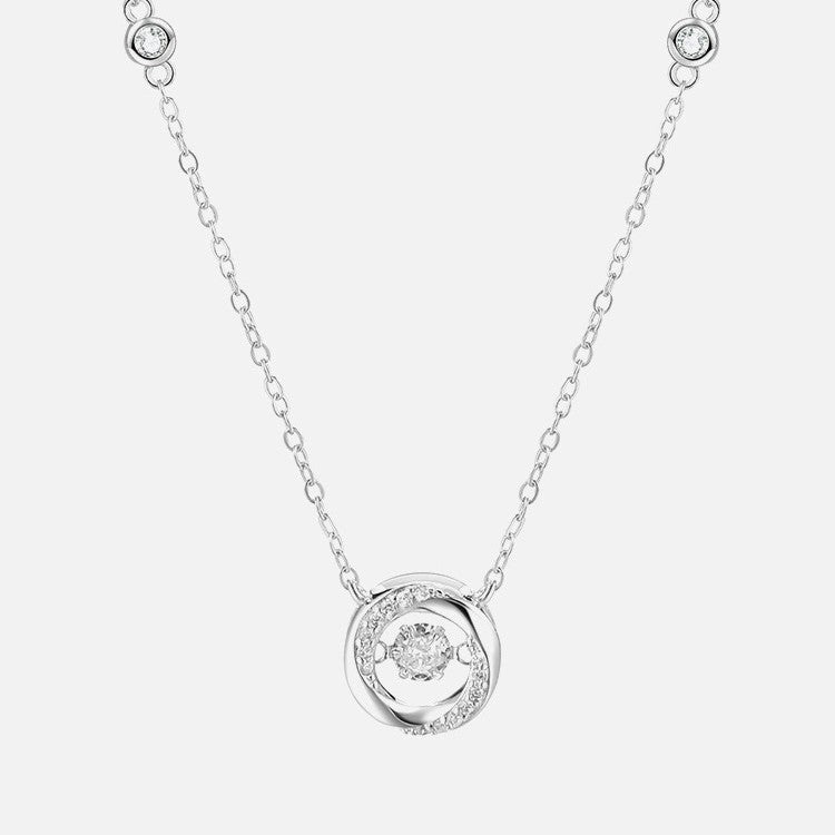 collar corazon de diamante